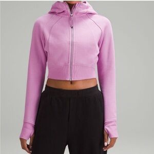 Lululemon scuba hoodie cropped dahlia mauve 8